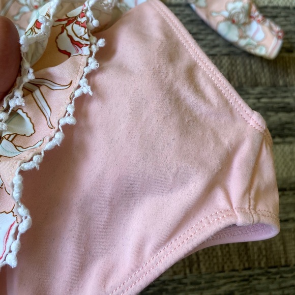 Kimi & Li 3/4 Length Puff Sleeve Rash Guard Set - Picture 5 of 6